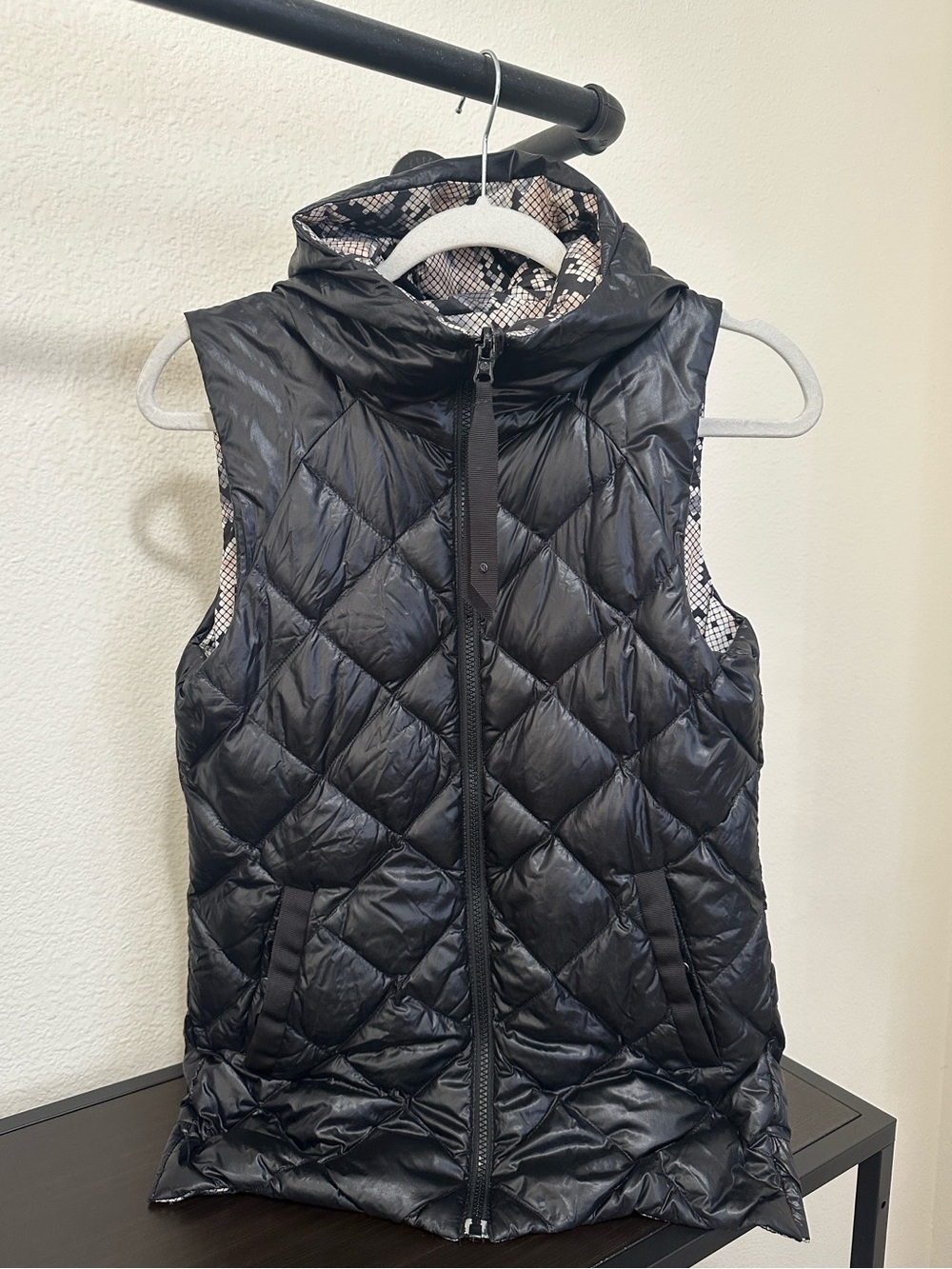 Lululemon athletica reversible Quilted Hooded Puffer Vest